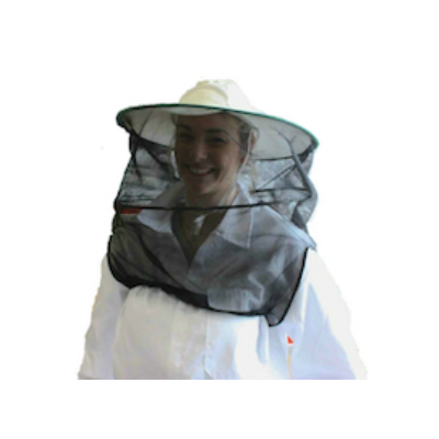 Maschera quadrata con rete per casco apicoltore